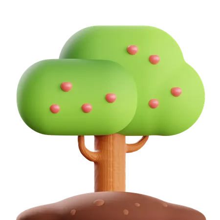 Árbol de frutas  3D Icon