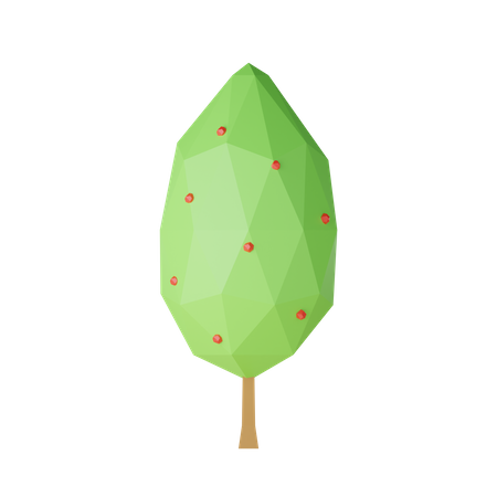 Árbol de baja poli  3D Icon