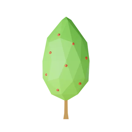 Árbol de baja poli  3D Icon