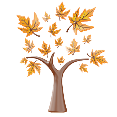 Árbol de otoño  3D Icon