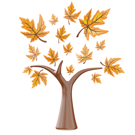 Árbol de otoño  3D Icon