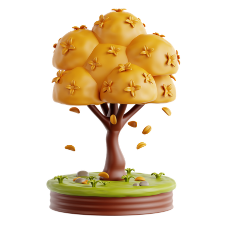 Árbol de otoño  3D Icon