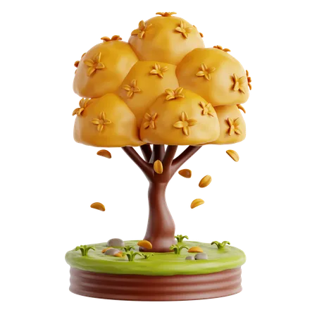 Árbol de otoño  3D Icon