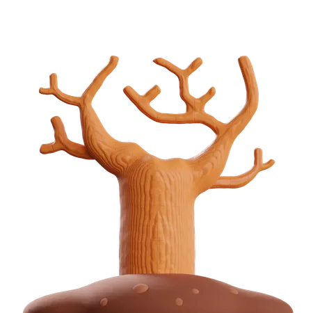 Árbol seco  3D Icon