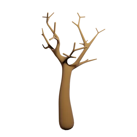 Árbol seco  3D Icon