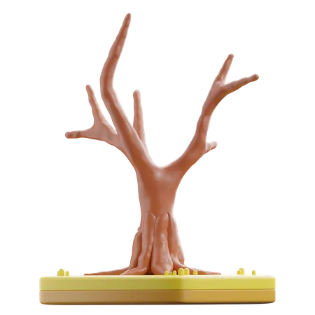 Árbol seco  3D Icon