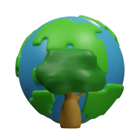 Árbol de tierra  3D Icon