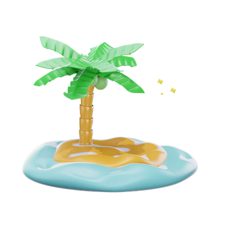 Arbol tropical  3D Icon