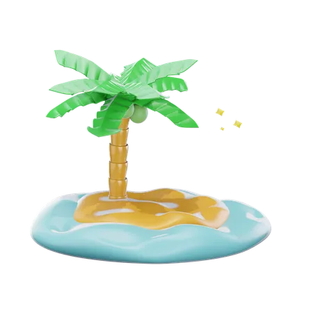 Arbol tropical  3D Icon