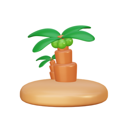 Arbol tropical  3D Illustration