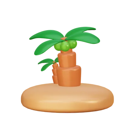 Arbol tropical  3D Illustration