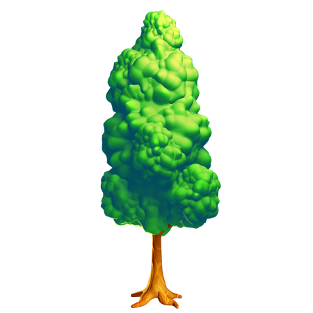 Árbol verde  3D Icon