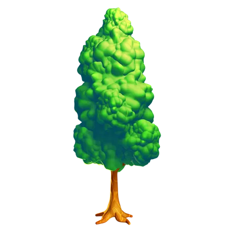 Árbol verde  3D Icon