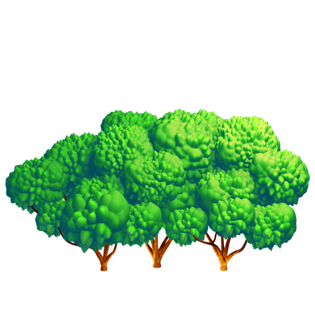 Árbol verde  3D Icon