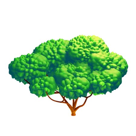 Árbol verde  3D Icon