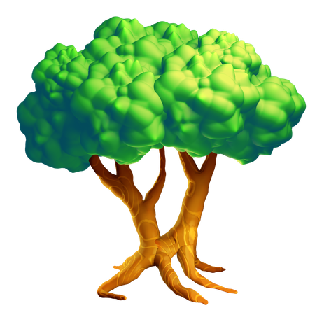 Árbol verde  3D Icon