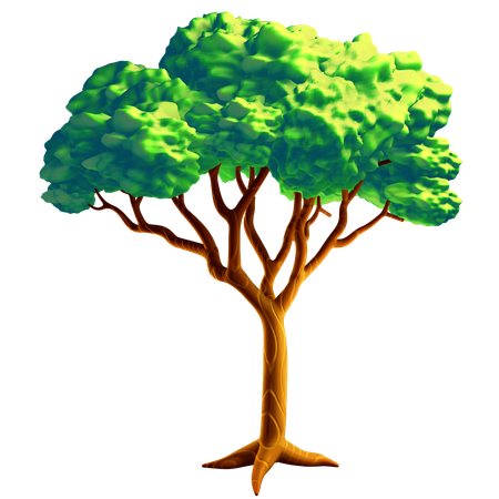 Árbol verde  3D Icon