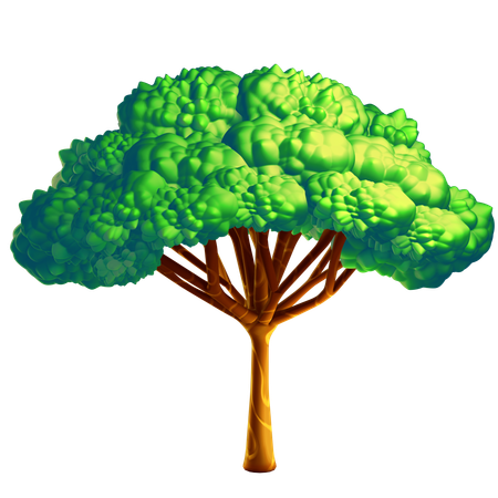 Árbol verde  3D Icon