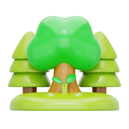 Árboles  3D Icon