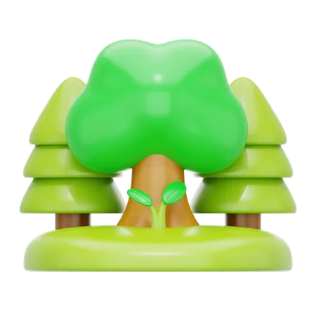 Árboles  3D Icon