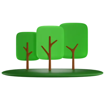 Árboles  3D Icon