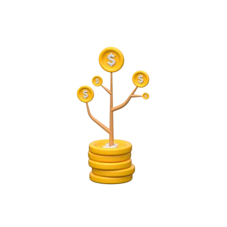 Arbre à argent  3D Icon