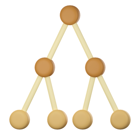 Arbre binaire  3D Icon