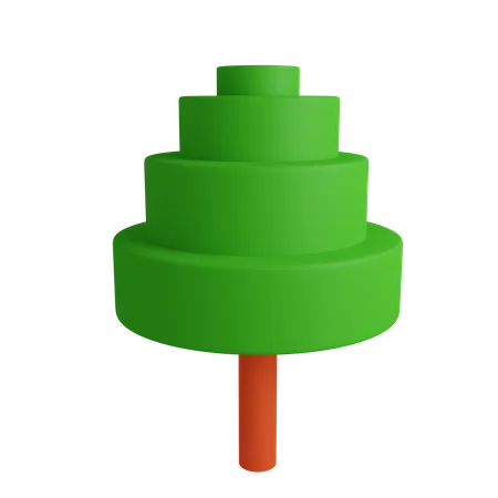 Arbre cylindrique  3D Icon