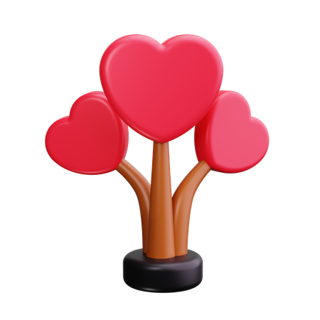 Arbre d'amour  3D Icon