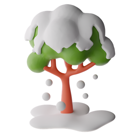 Arbre à neige  3D Icon