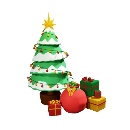 Sapin de Noël  3D Icon