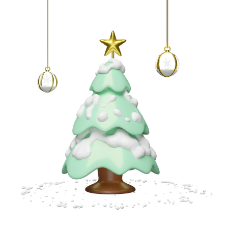 Sapin de Noël  3D Illustration