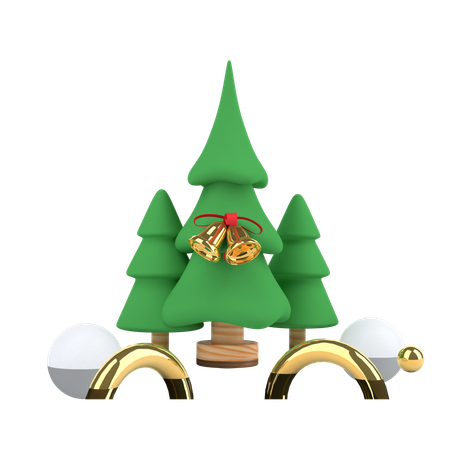 Arbre de Noël  3D Illustration