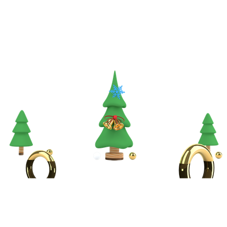 Arbre de Noël  3D Illustration