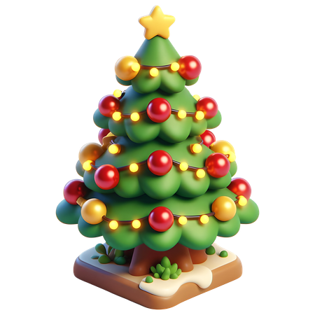 Sapin de Noël  3D Icon