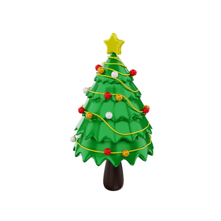 Sapin de Noël  3D Illustration