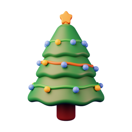 Sapin de Noël  3D Illustration