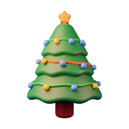 Sapin de Noël  3D Illustration