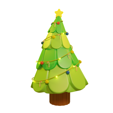 Sapin de Noël  3D Illustration