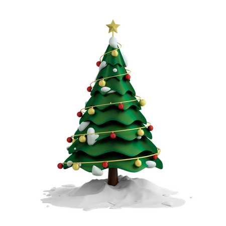 Sapin de Noël  3D Illustration