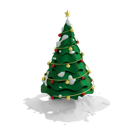 Sapin de Noël  3D Illustration