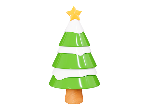 Étoile de l'arbre de Noël  3D Icon