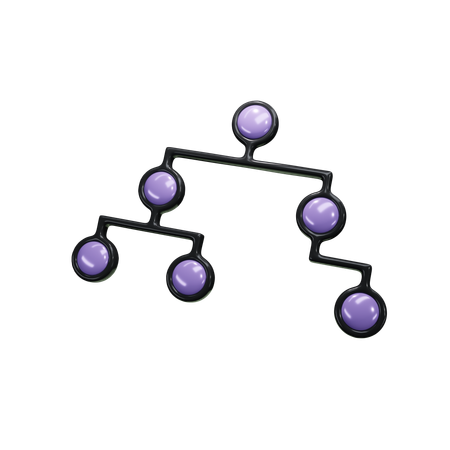 Diagramme en arbre  3D Icon