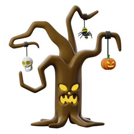 Arbre effrayant  3D Icon