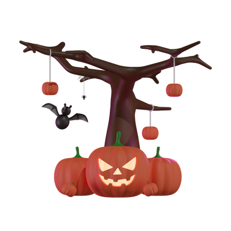 Arbre effrayant  3D Icon