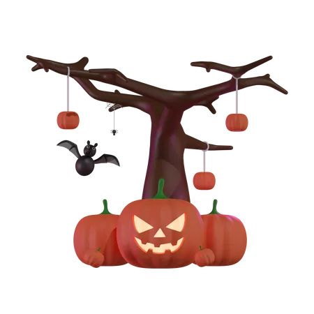 Arbre effrayant  3D Icon