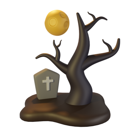 Arbre effrayant  3D Icon