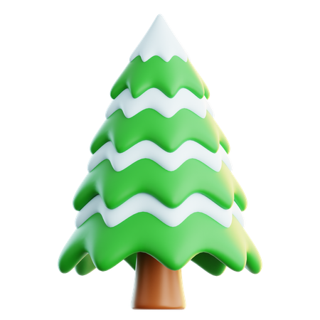 Arbre enneigé  3D Icon