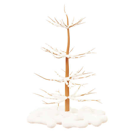 Arbre enneigé  3D Icon