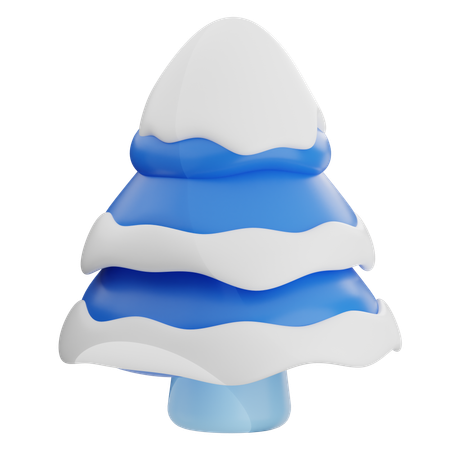 Arbre enneigé  3D Icon